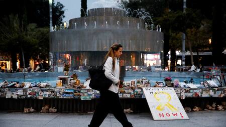 Israel, muy movilizado por la recuperación de 6 rehenes. Foto: Reuters/Shir Torem
