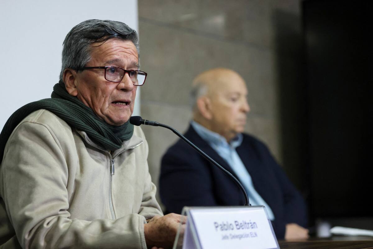 Pablo Beltrán, líder del Ejército de Liberación Nacional. Foto: Reuters.