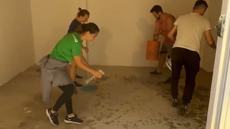 El ritual de Cinthia Fernández. Foto: captura video.