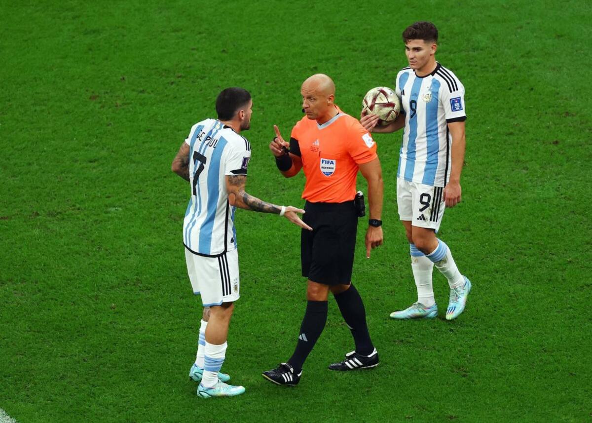 Mundial Qatar 2022, Argentina vs. Francia, De Paul, Álvarez, árbitro, Reuters