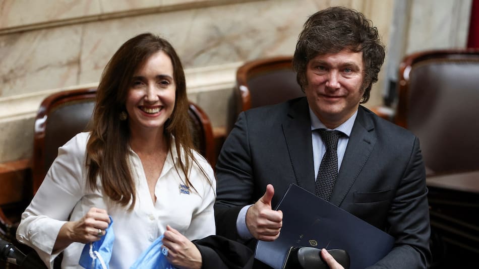 Javier Milei y Victoria Villarruel. Foto: Reuters