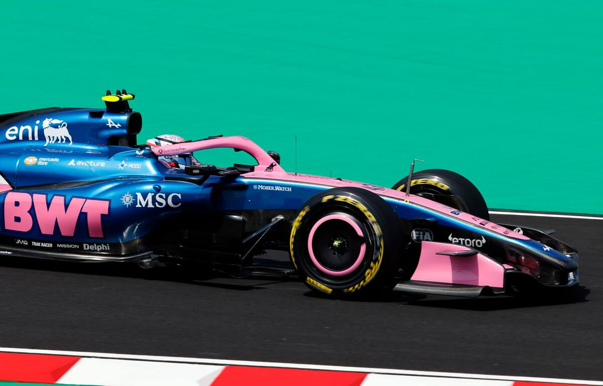 Franco Colapinto en el Gran Premio de Japón.