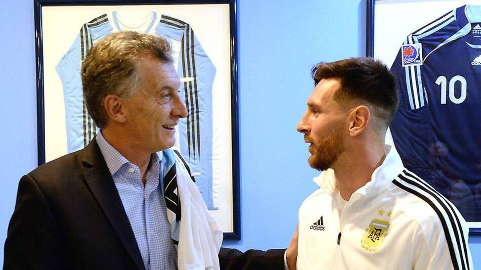 Mauricio Macri y Lionel Messi