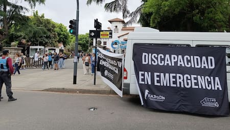 protesta en discapacidad