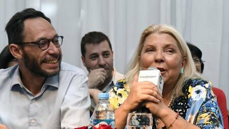 Elisa Carrió y Maximiliano Ferraro, AGENCIA NA
