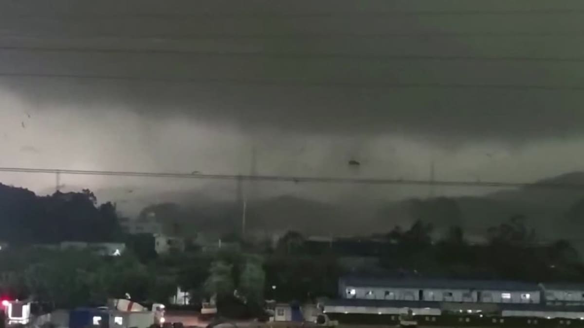 Tornado en China. Foto: Reuters.