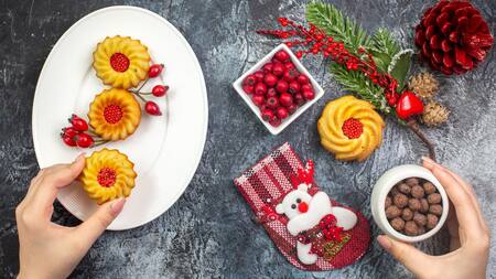 Postre, navidad. Foto Freepik