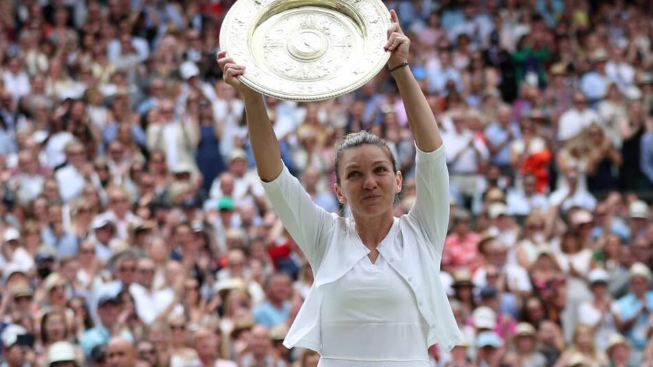 Final de Wimbledon entre Halep y Serena Williams (Reuters)