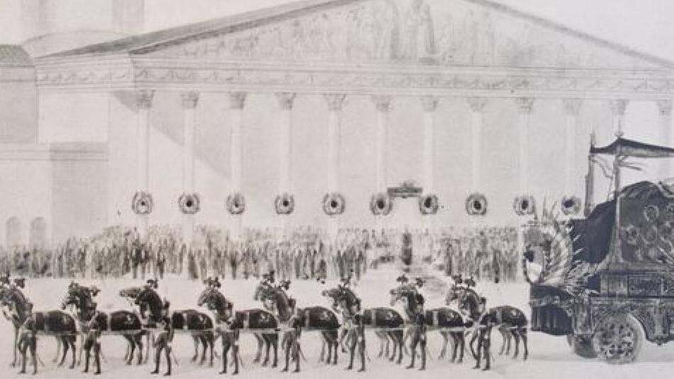 Llegada de los resto de San Martín a Buenos Aires