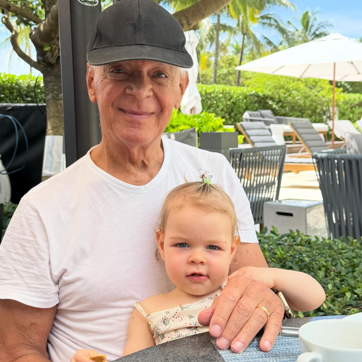 Eduardo Constantini junto a su hija