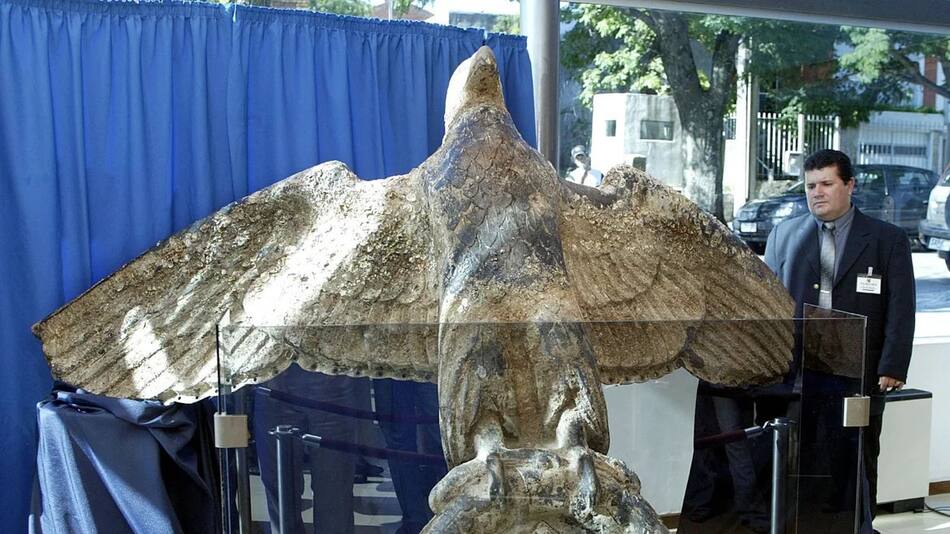 Águila del acorazado nazi Graf Spee. Foto: El Observador