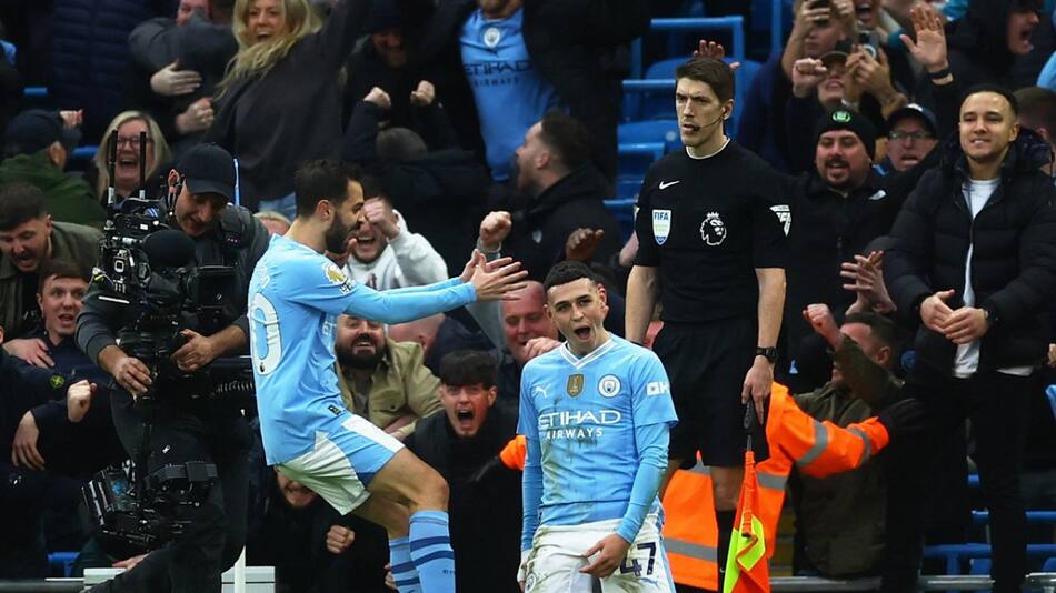 Phil Foden; Manchester City vs. Manchester United. Foto: Reuters.