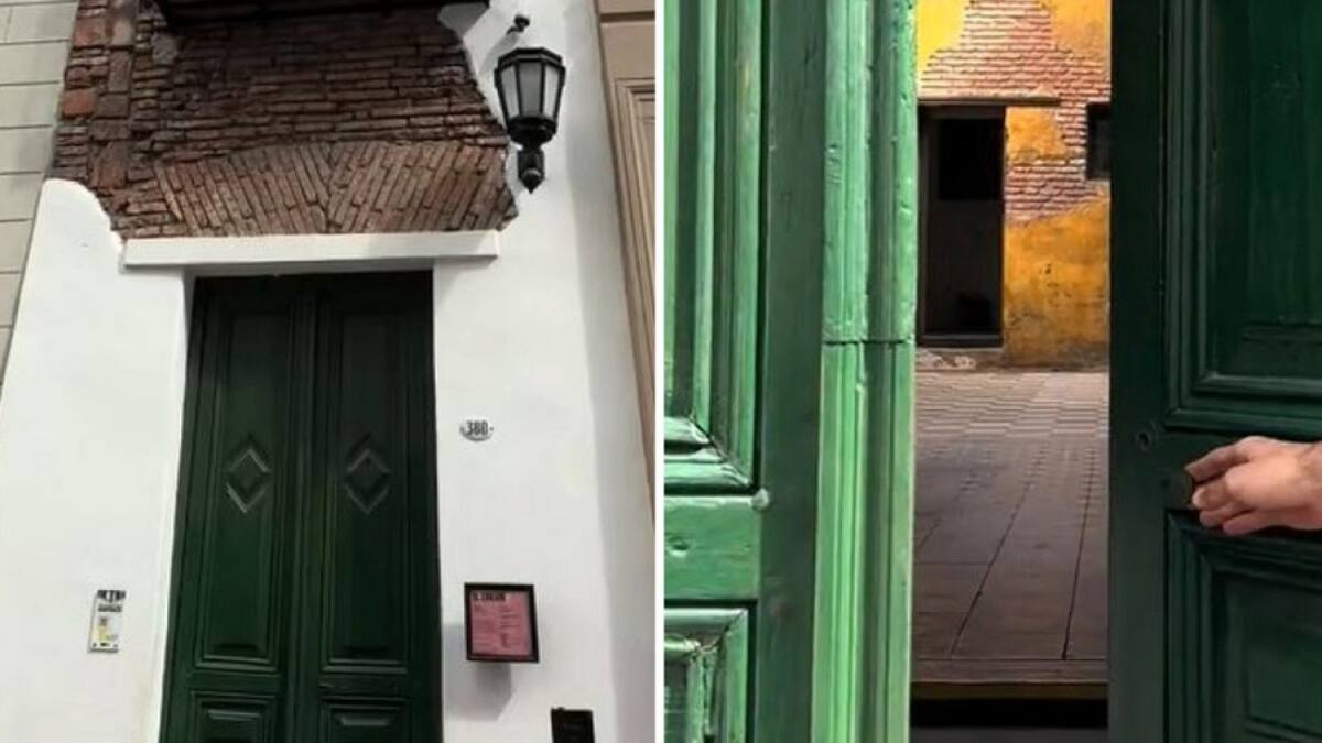 La casa más angosta de la Ciudad de Buenos Aires. Foto: captura de video.