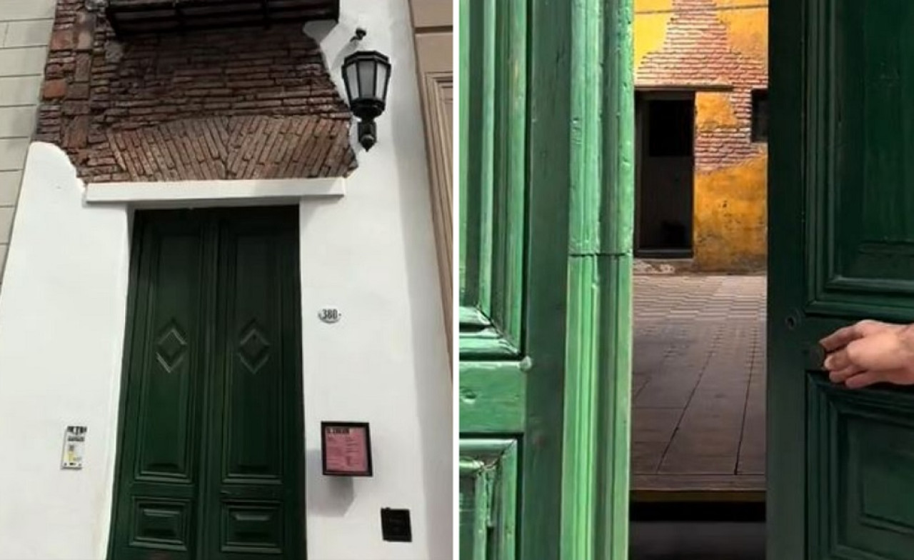 La casa más angosta de la Ciudad de Buenos Aires. Foto: captura de video.