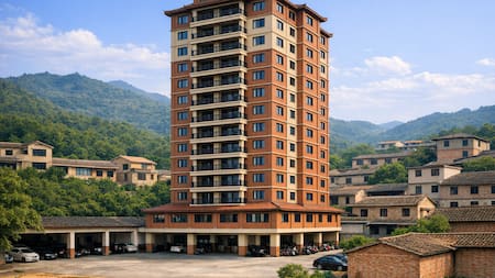 Hito urbanístico en China: una familia construyó un edificio de 15 plantas para que vivan más de 100 personas