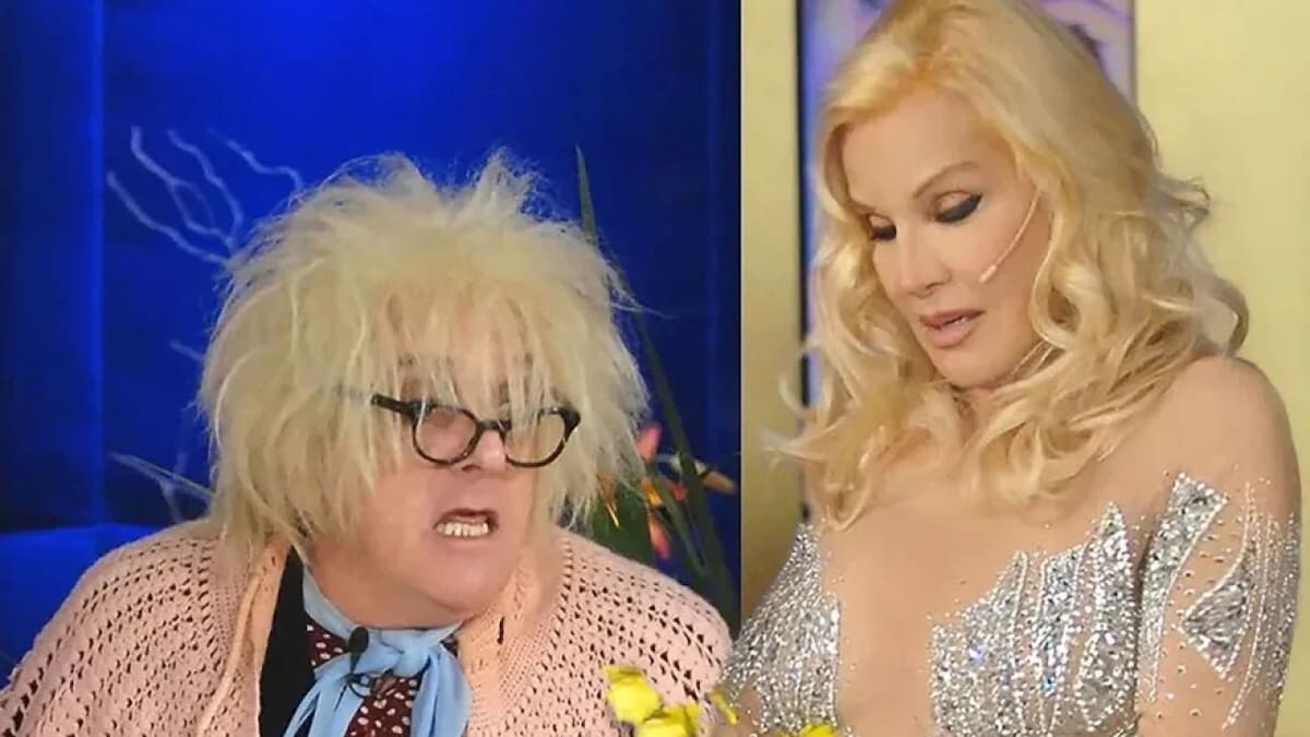 Antonio Gasalla como La Abuela junto a Susana Giménez.
