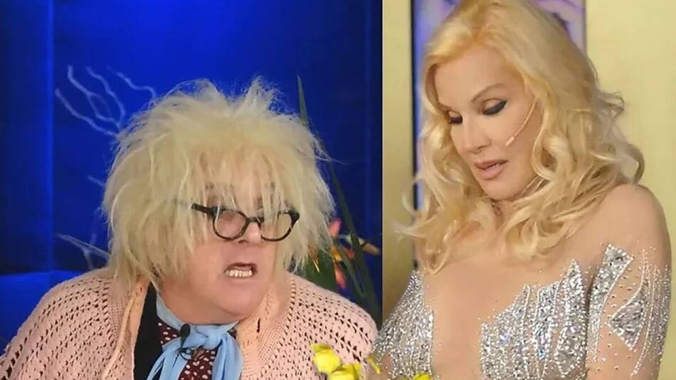 Antonio Gasalla como La Abuela junto a Susana Giménez.