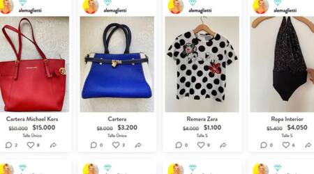 Venta de ropa de Alejandra Maglietti.