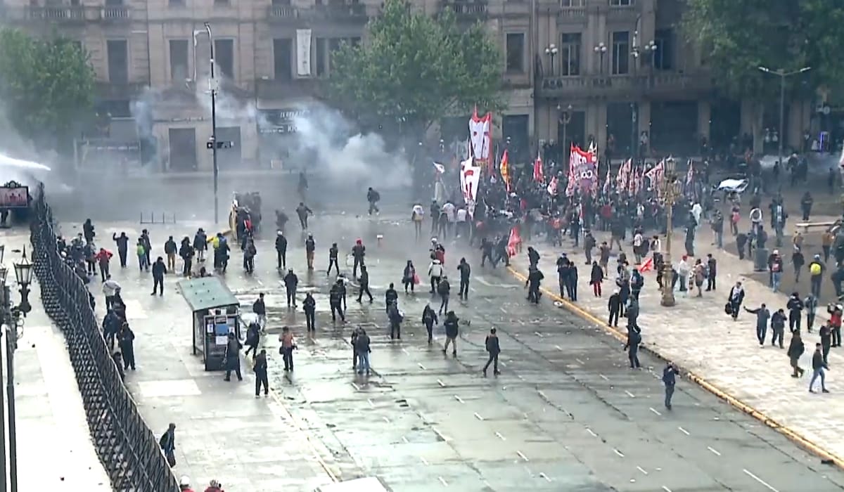 Incidentes en la Marcha Federal Universitaria.