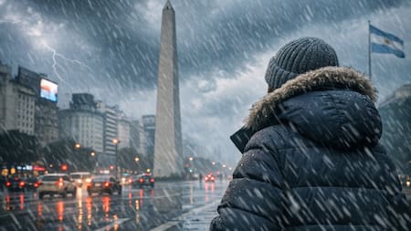 Del calor al abrigo en horas: llega un frente frío al AMBA y la temperatura cae hasta 15 grados