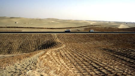 Desierto de Taklamakan, China. Foto: EFE.