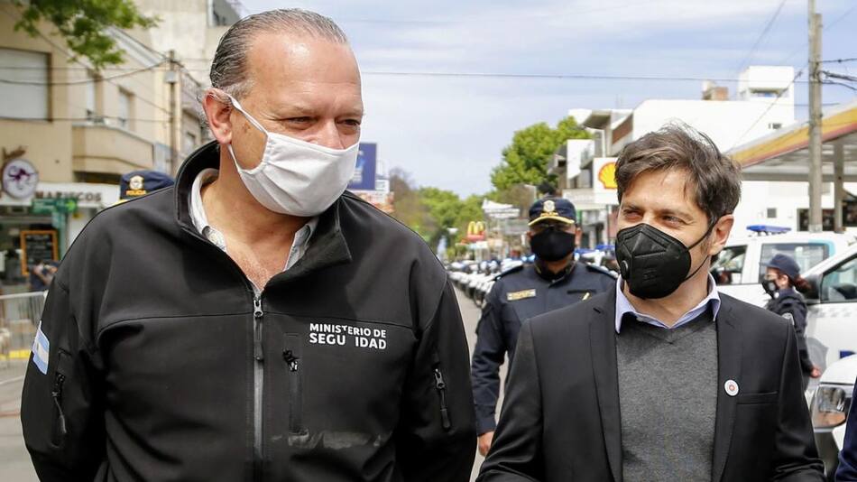 Sergio Berni y Axel Kicillof, Agencia NA