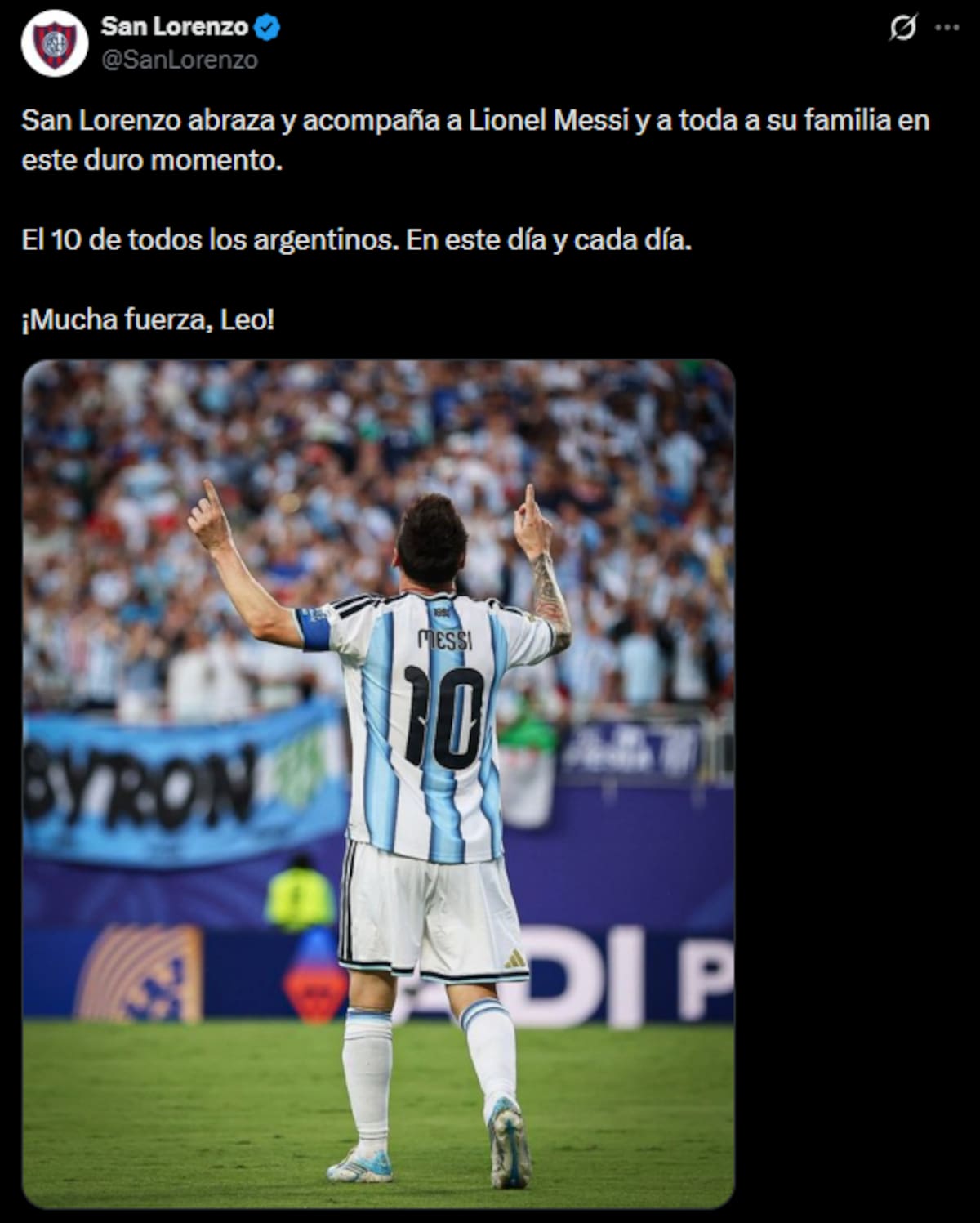 Los mensajes de Boca, River, Racing, Independiente y San Lorenzo