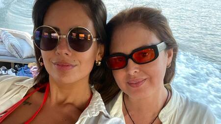 Silvina Luna junto a una de sus mejores amigas. Foto: Instagram.