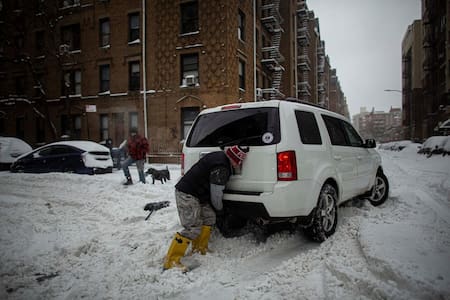 Nueva York bajo nieve, Reuters.