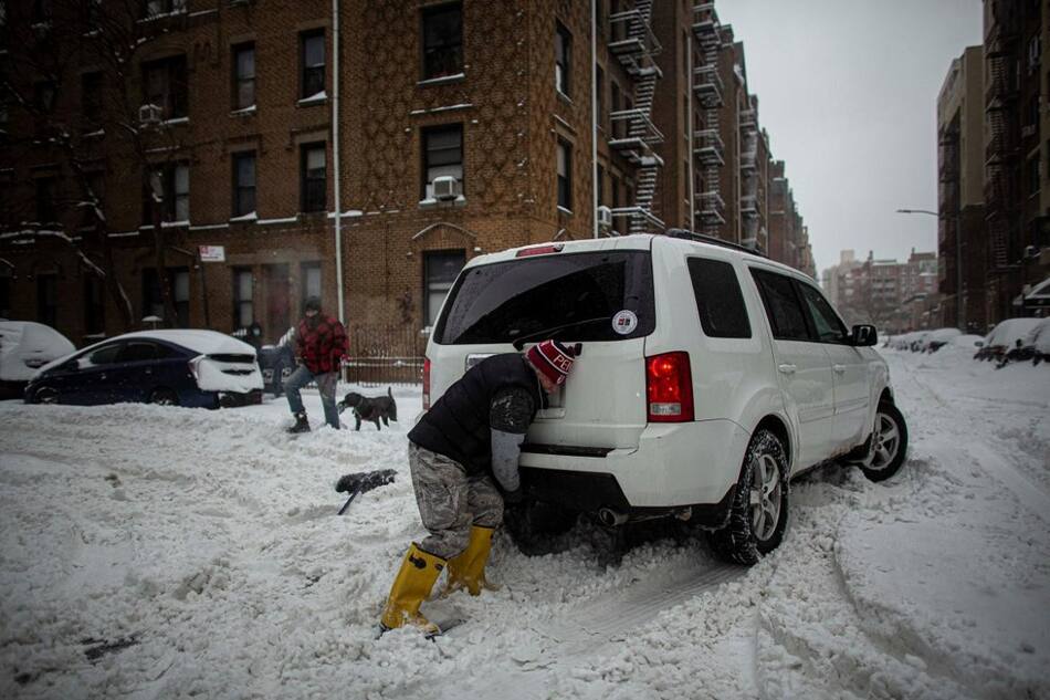 Nueva York bajo nieve, Reuters.
