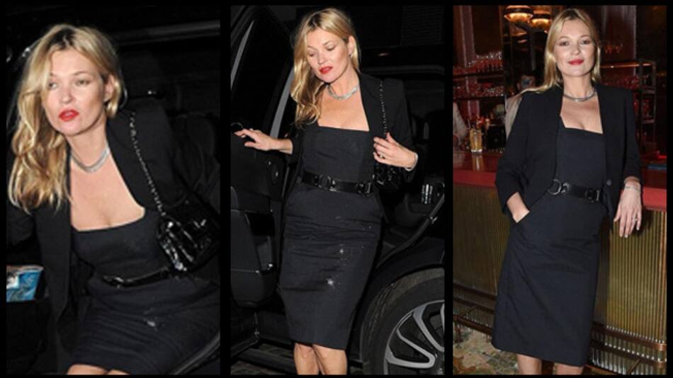 Kate Moss - Mancha blanca en su vestido