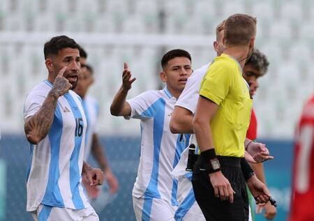 La Selección argentina Sub 23 perdió ante Marruecos. Foto: Reuters.