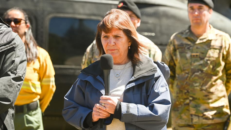 Patricia Bullrich en El Bolsón.