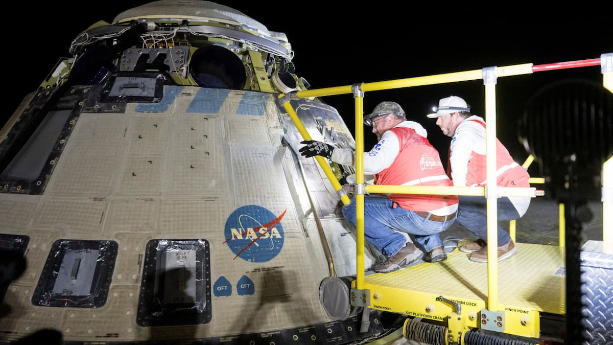 Starliner aterrizó sin sus austronautas. Foto: Reuters