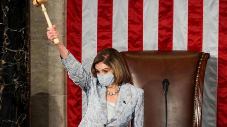 Nancy Pelosi, presidenta de la Cámara de Representantes de EE.UU, Reuters.