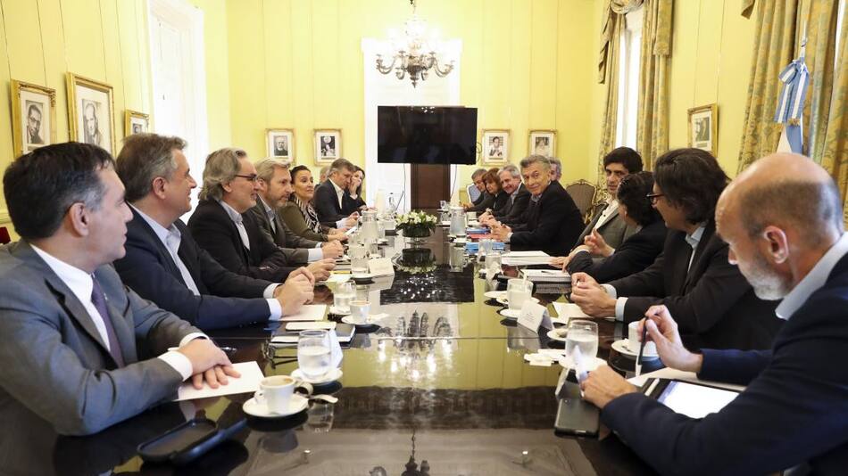 Presidente Mauricio Macri, reunión con Gabinete Nacional en Casa Rosada, NA