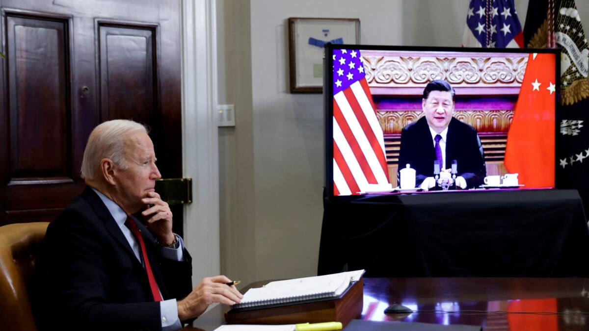 Joe Biden y Xi Jinping. Foto: NA.