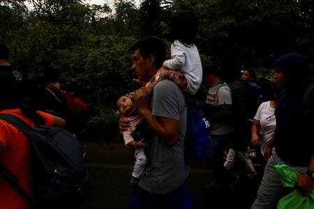 Migrantes sueñan con llegar a Estados Unidos antes de la asunción de Trump. Foto: REUTERS.