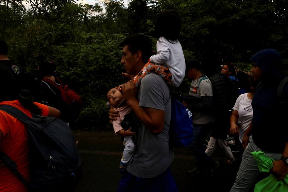 Migrantes sueñan con llegar a Estados Unidos antes de la asunción de Trump. Foto: REUTERS.
