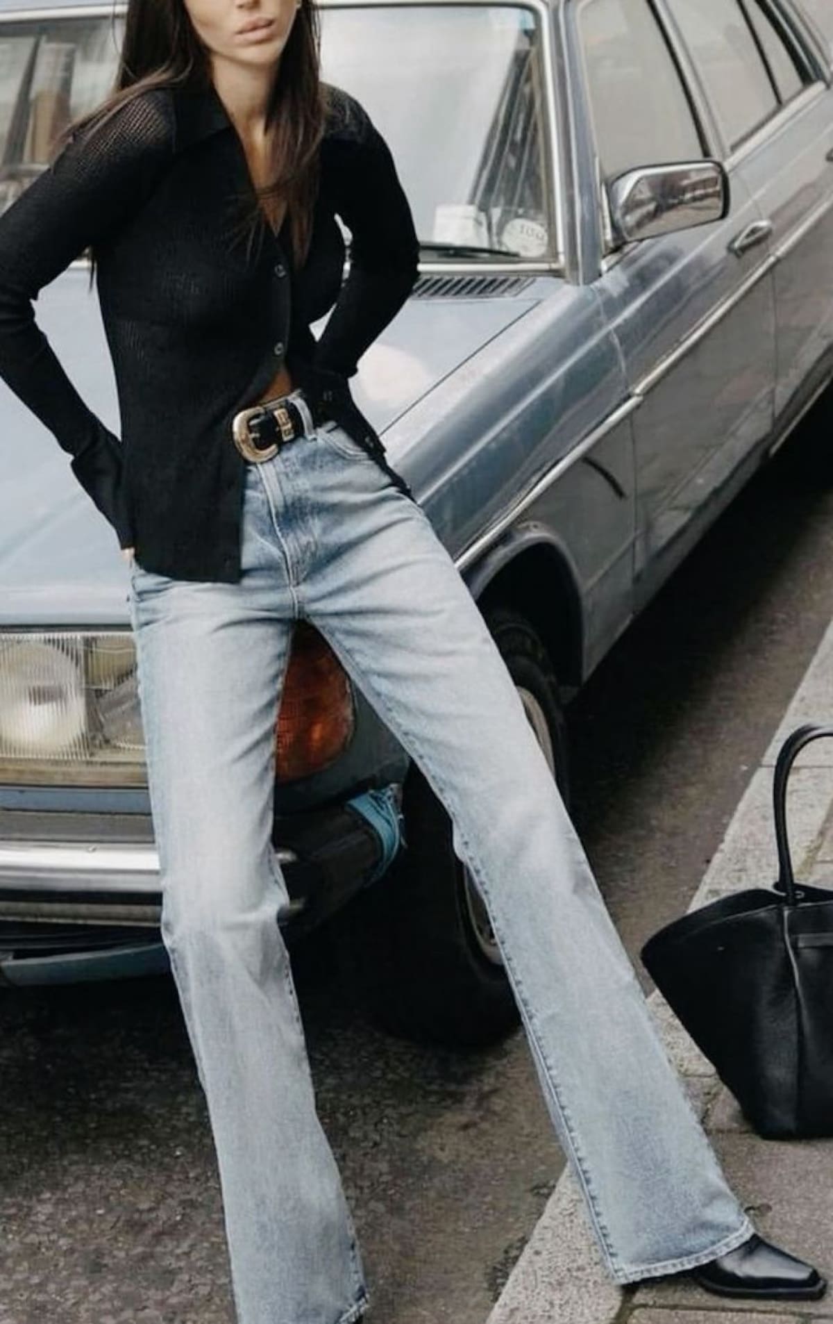 Jeans tiro bajo. Fuente: Pinterest