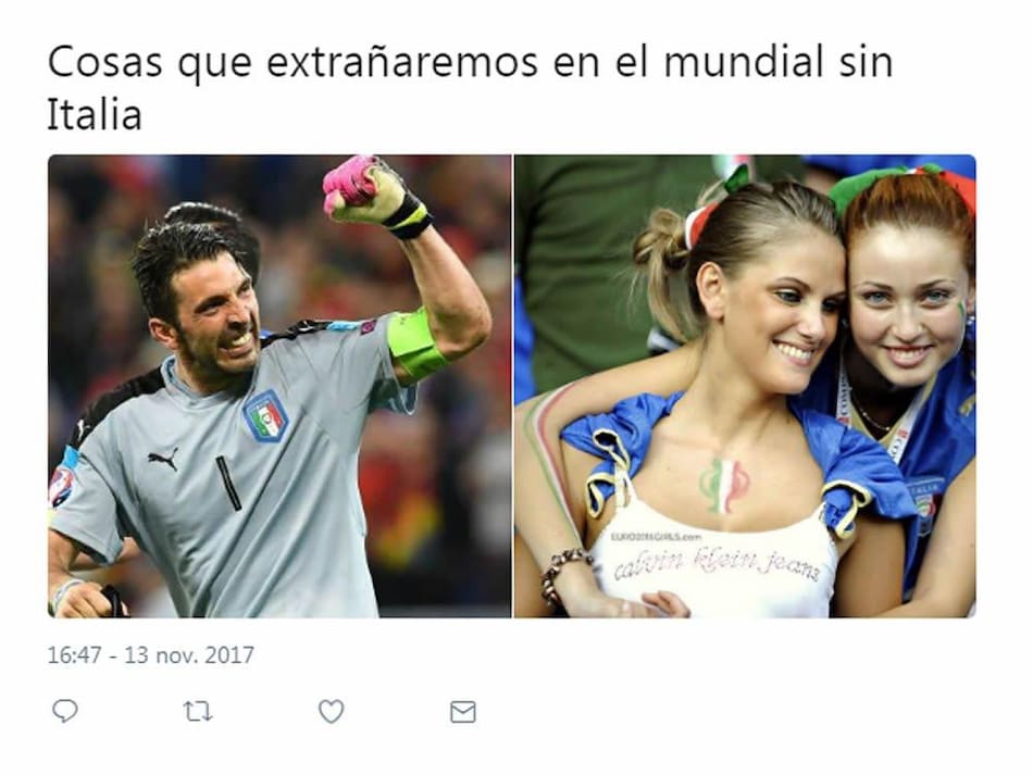 Memes - Italia fuera del Mundial