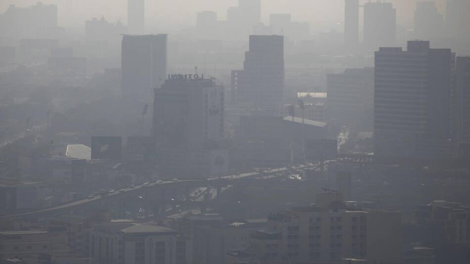Contaminación del aire en Tailandia. Foto: EFE.