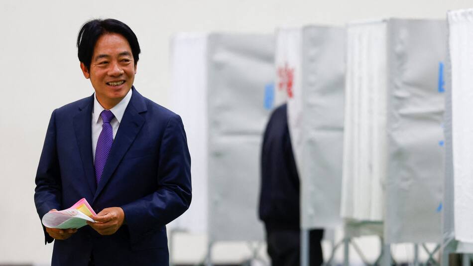 William Lai, nuevo presidente de Taiwán. Foto: Reuters.