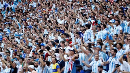 Hinchada argentina, Mundial Rusia 2018, Francia vs. Argentina, Reuters
