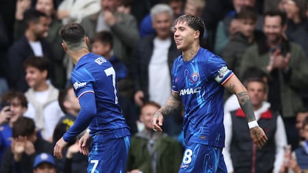 Enzo Fernández, clave en la victoria del Chelsea. Foto: Reuters/David Klein