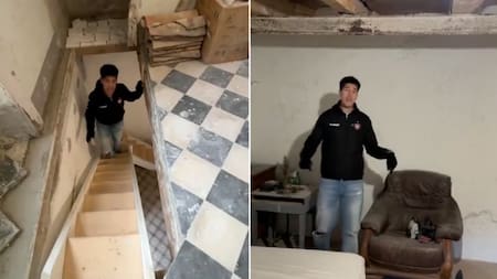 El influencer que se compró una casa en Italia por 10 euros. Foto: captura video X/EsTendenciaEnX.