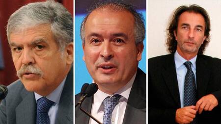 Julio De Vido, José López y Ángelo Calcaterra