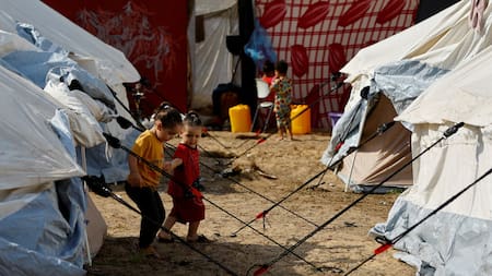 Niños palestinos en Gaza. Foto: Reuters.