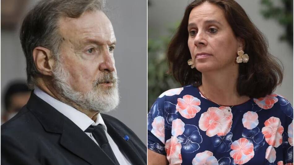 La canciller Antonia Urrejola y Rafael Bielsa. Foto: La Tercera