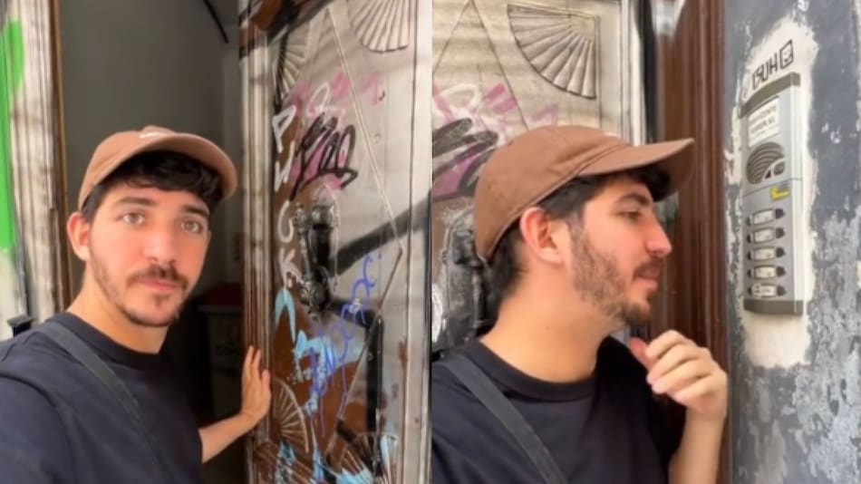 Argentino recorre las calles de España. Foto: captura del video